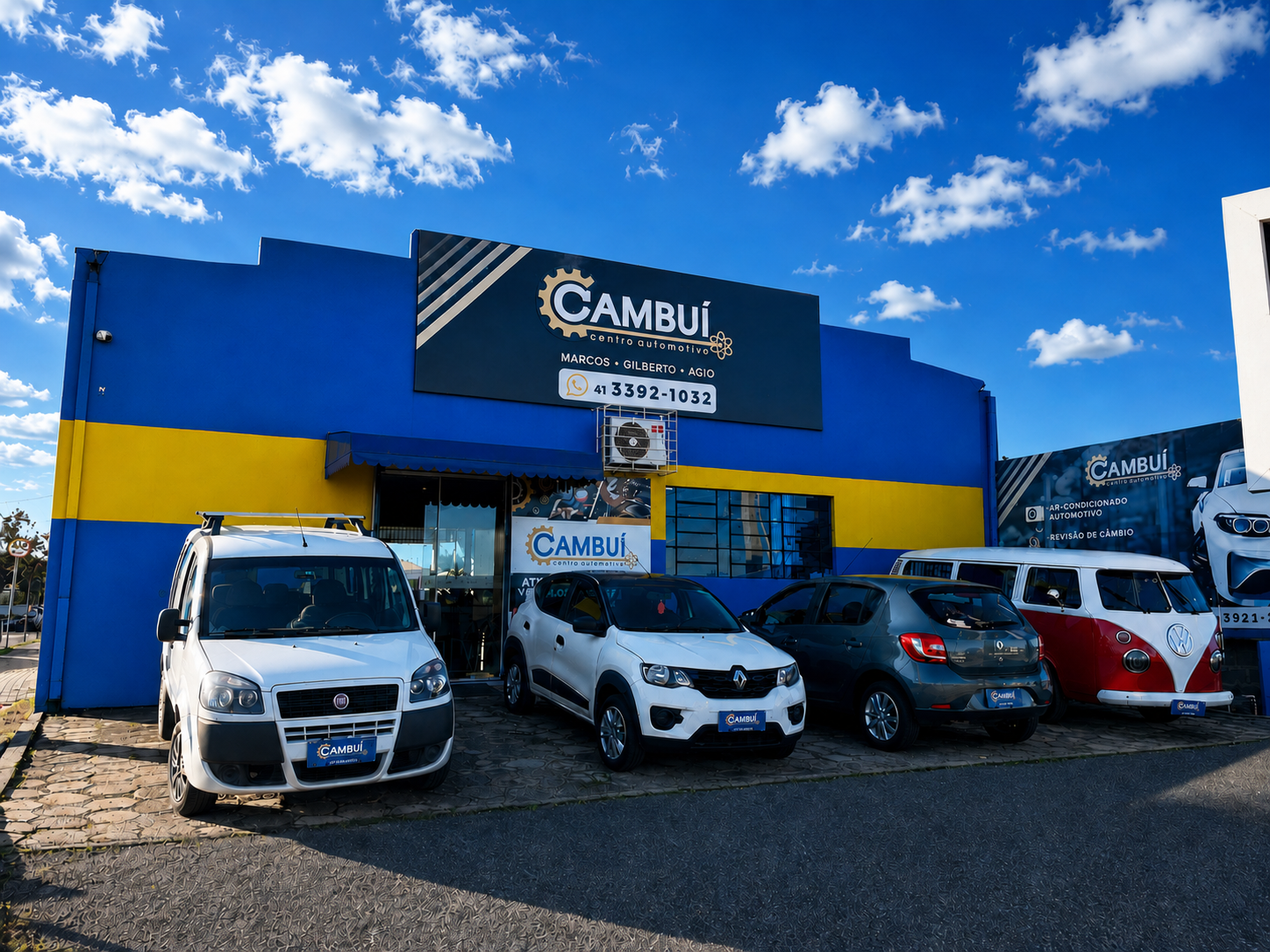 Fachada do Cambuí Centro Automotivo em Campo Largo